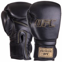 Перчатки боксерські шкіряні UFC PRO Prem Hook & Loop UHK-75049 14 унцій