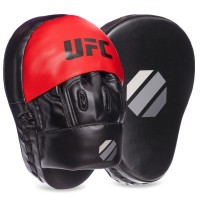 Лапа вигнута для боксу і єдиноборств UFC UHK-69754 26x19x5,5см 2шт чорно-червоний