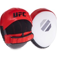 Лапа вигнута для боксу і єдиноборств UFC PRO Micro UCP-75344 23х17,5х4,5см 2шт чорно-червоний