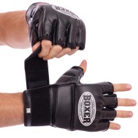 Рукавички для змішаних єдиноборств MMA шкірвініл BOXER 5021 M-XL кольори в асортименті