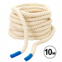 Канат для кросфіту, перетягування та боротьби Sparta COMBAT BATTLE ROPE R-4053 10м білий