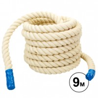 Канат для кросфіту Sparta COMBAT BATTLE ROPE R-6227-9 9м білий